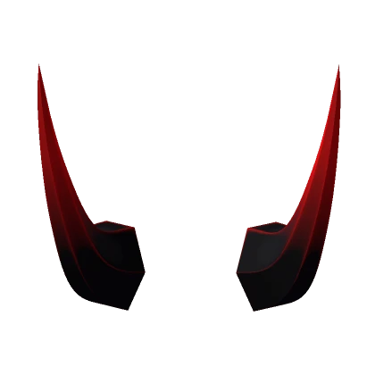 Big Black and Red Demon Horns