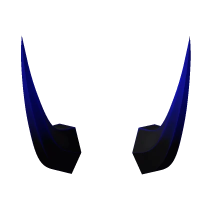 Big Black and Blue Demon Horns