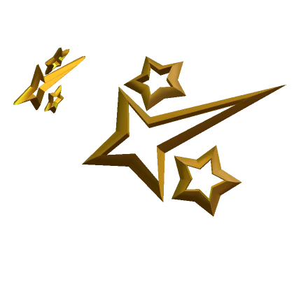 Gold Shooting Star Hair Clips