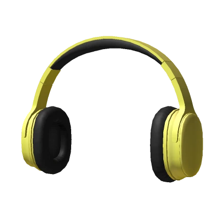 Dark Yellow Headphones