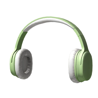 Pastel Green Headphones