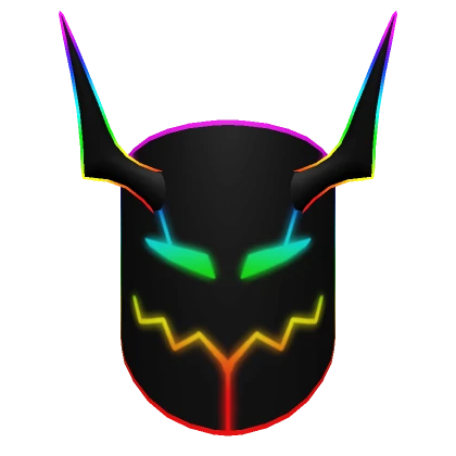 Rainbow Evil Robot Mask