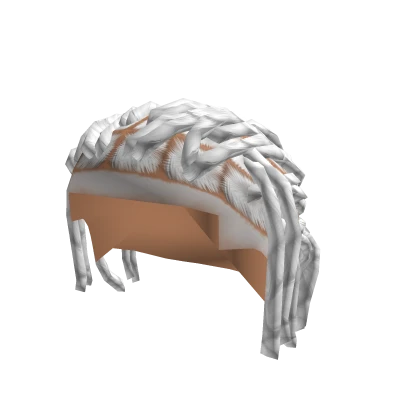 White Ponytail Locs 