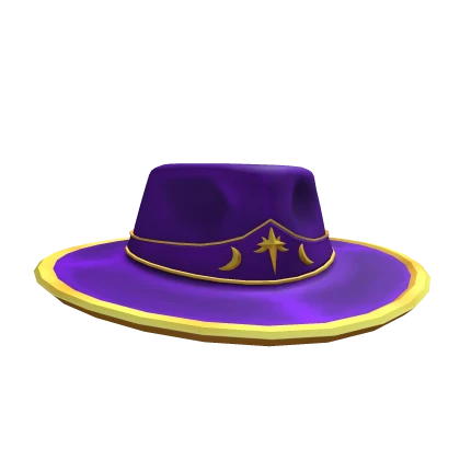 Mystic Wide Brim Amethyst Fedora