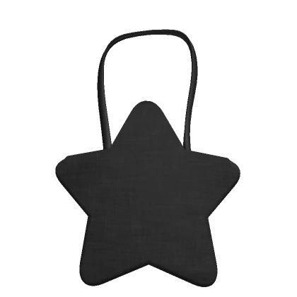 Y2K Star Tote Bag Black 3.0