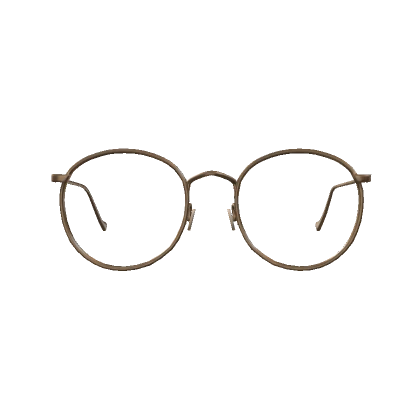 Wireframe Glasses Gold