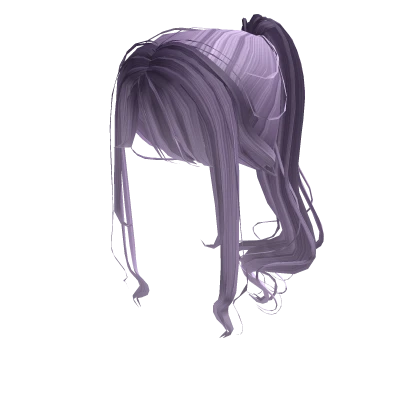 elegant purple faded high pony