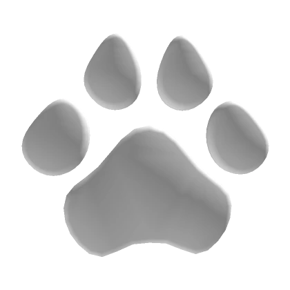 White Paw Face Sticker