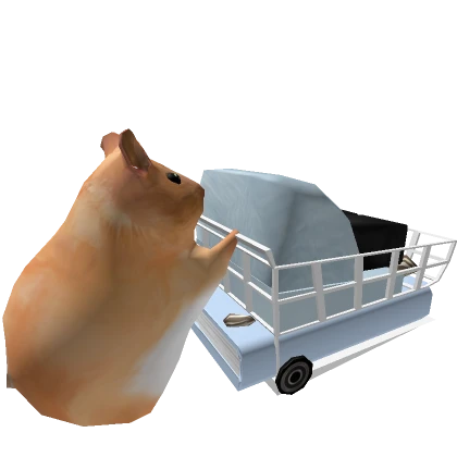 Giant Hamster shopping cart