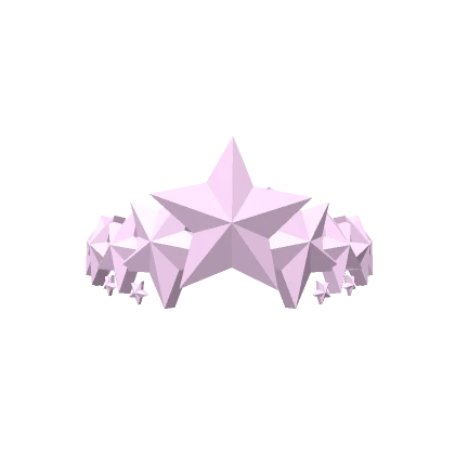 Pastel Pink Star Crown