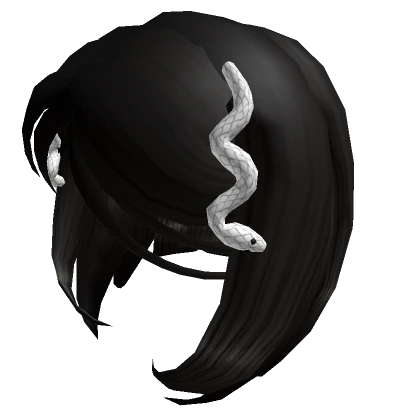 Black Hair With Snake Pins 