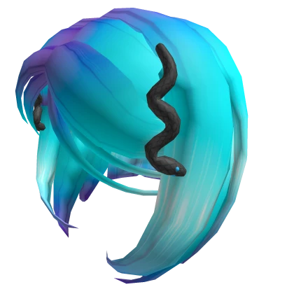Purple and Blue Hair With Snake Pins 