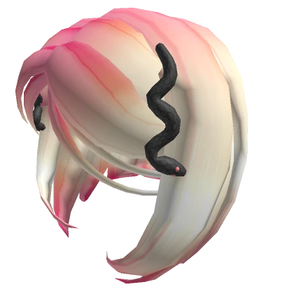 Light Pink Hair With Snake Pins 