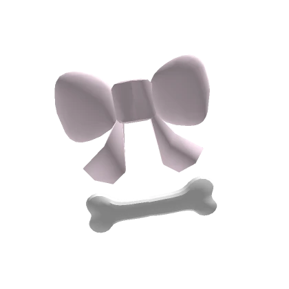 ♥Pink Kawaii Ribbon Bone Hairclip