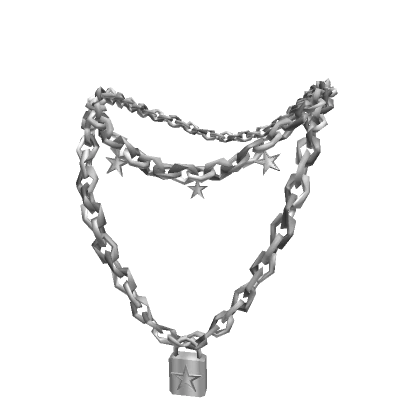 Y2k Star Lock Necklace Chain