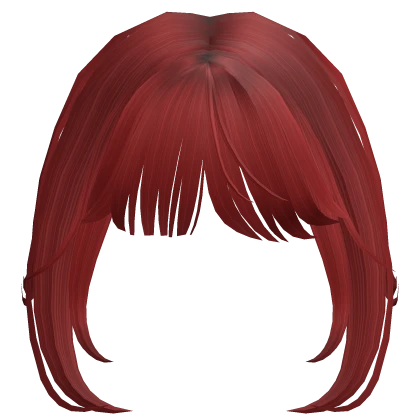 Red Long Wavy Bangs