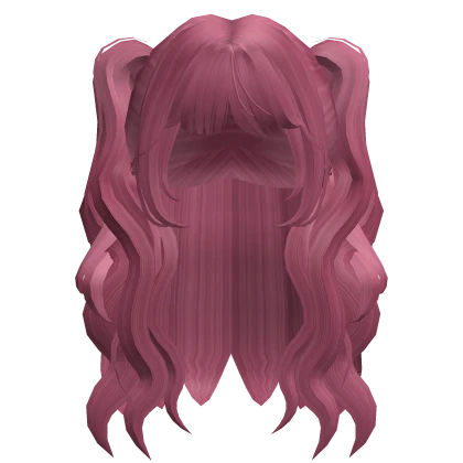 Long Lush Wavy Pigtails Magenta