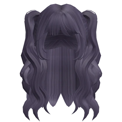 Long Lush Wavy Pigtails Purple