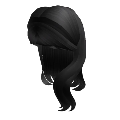 Plastic Barb Doll Hair (Black)