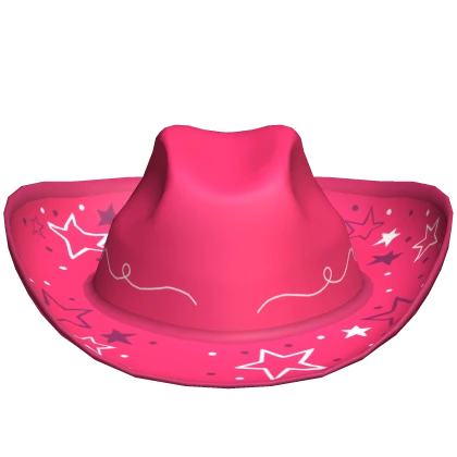 Pink Star Cowgirl Hat