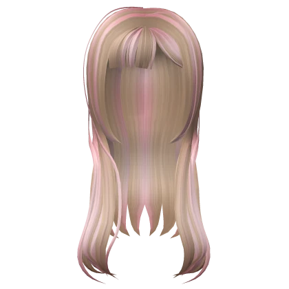 Blonde w/ Pink Highlights Gyaru Hair