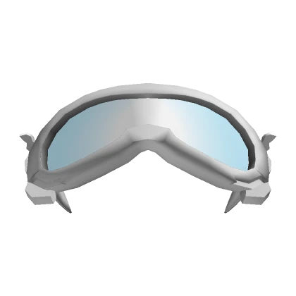 White Cyber Mecha Snow Goggles