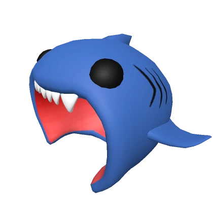 Cute Dark Blue Shark Mask Hood