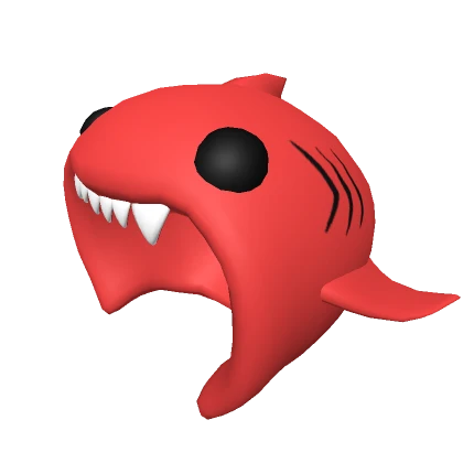 Cute Red Shark Mask Hood