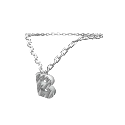 Silver Letter "B" Chain - R6, 2.0-3.0 male Initial