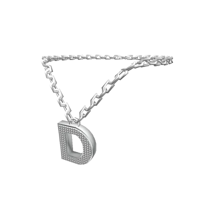 Silver Letter "D" Chain - R6, 2.0-3.0 male Initial