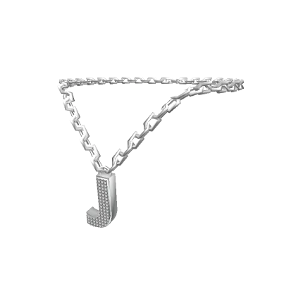 Silver Letter "J" Chain - R6, 2.0-3.0 male Initial