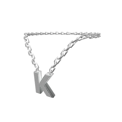 Silver Letter "K" Chain - R6, 2.0-3.0 male Initial