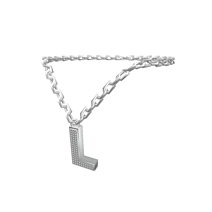 Silver Letter "L" Chain - R6, 2.0-3.0 male Initial