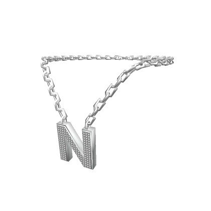 Silver Letter "N" Chain - R6, 2.0-3.0 male Initial