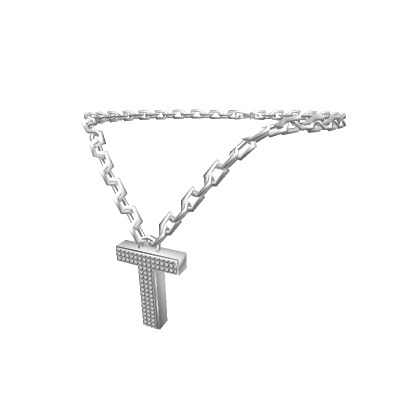 Silver Letter "T" Chain - R6, 2.0-3.0 male Initial