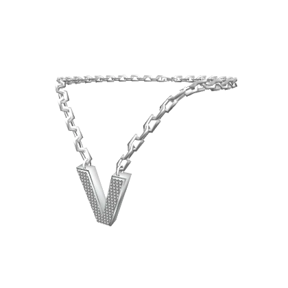 Silver Letter "V" Chain - R6, 2.0-3.0 male Initial