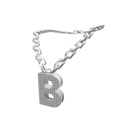 Silver Letter "B" Chain 3.0 woman Initial Necklace