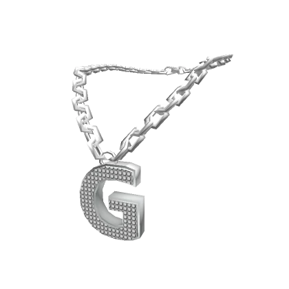 Silver Letter "G" Chain 3.0 woman Initial Necklace