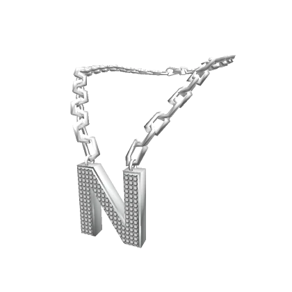 Silver Letter "N" Chain 3.0 woman Initial Necklace