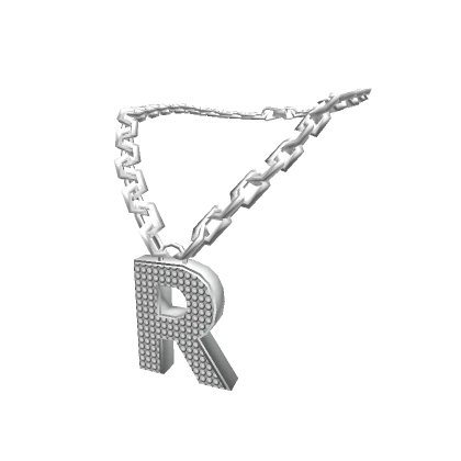 Silver Letter "R" Chain 3.0 woman Initial Necklace