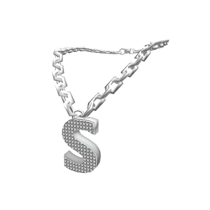 Silver Letter "S" Chain 3.0 woman Initial Necklace