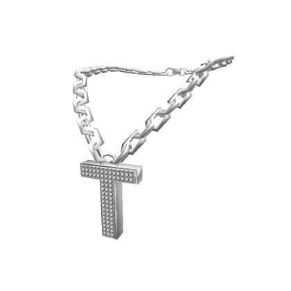 Silver Letter "T" Chain 3.0 woman Initial Necklace