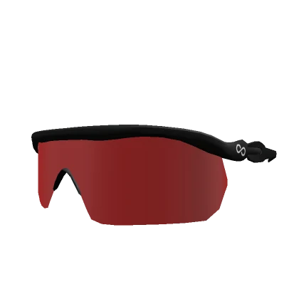 Red Infinity Visor Glasses