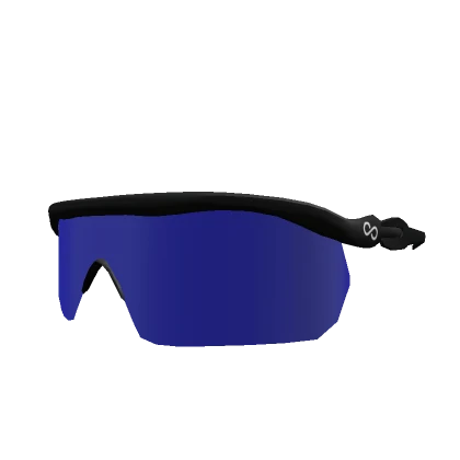 Blue Infinity Visor Glasses