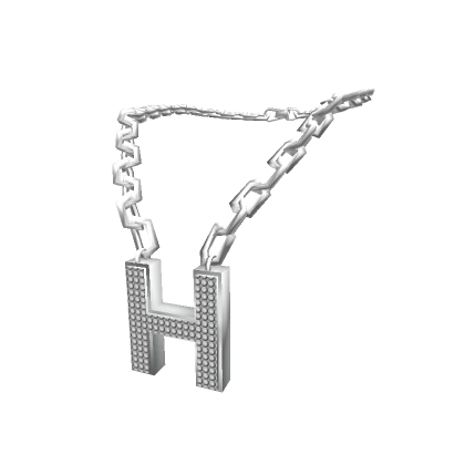 Silver Letter "H" Chain 3.0 woman Initial Necklace