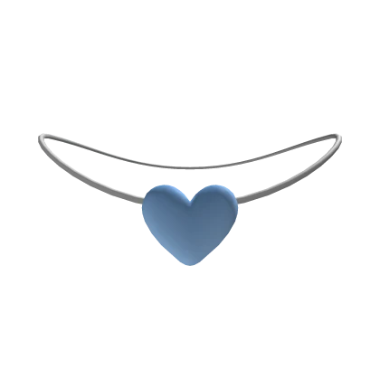 Blue Heart Pendant Necklace