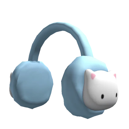 Kawaii Bleau Kitty Earmuffs y2k cute