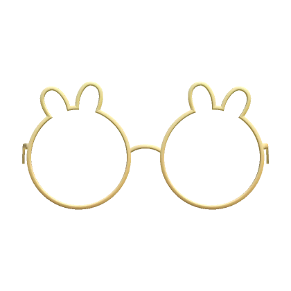 Low Yellow Round Bunny Glasses