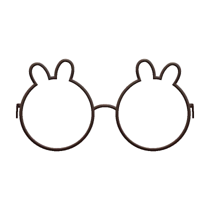 Low Brown Round Bunny Glasses