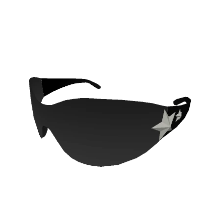 Black Y2K Star Shades